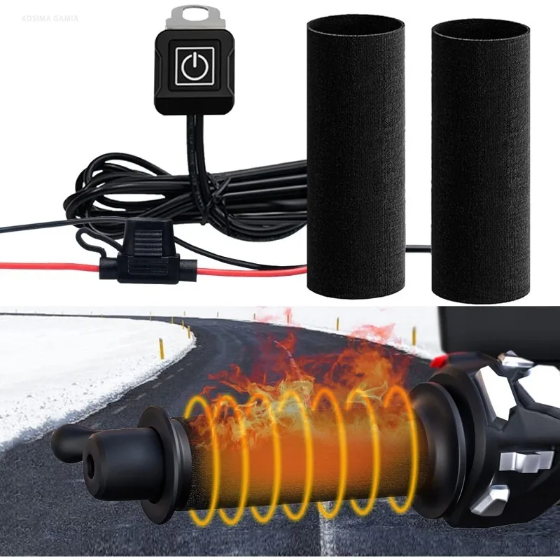 Motorcycle Heated Grips 12V 3- - Handlebar Grip Heated recension och pris