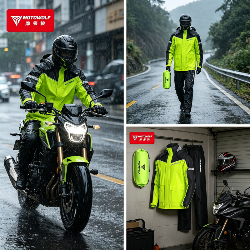 MOTOWOLF Motorcycle Raincoat A - Motorcycle Gear Mens recension och pris