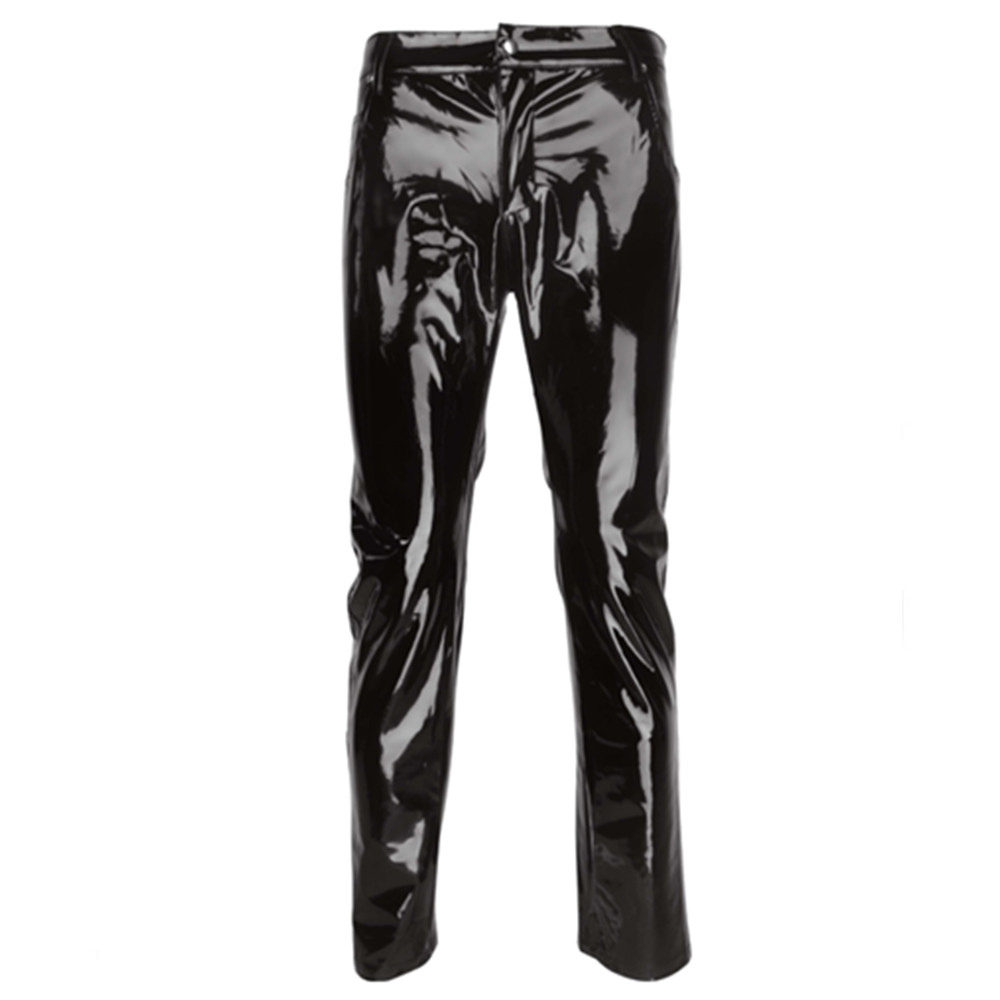 Shiny PVC Latex Trousers Men M - Motorcycle Gear Mens recension och pris