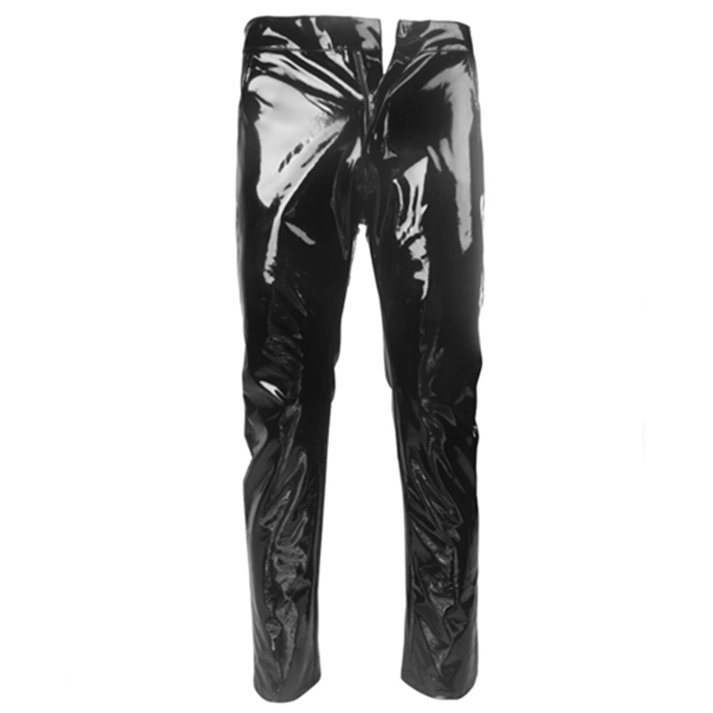 Shiny PVC Latex Trousers Men M - Motorcycle Gear Mens recension och pris
