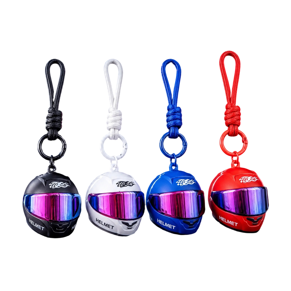 Cool Colorful Helmet Keychain  - Motorcycle Gear Backpack recension och pris