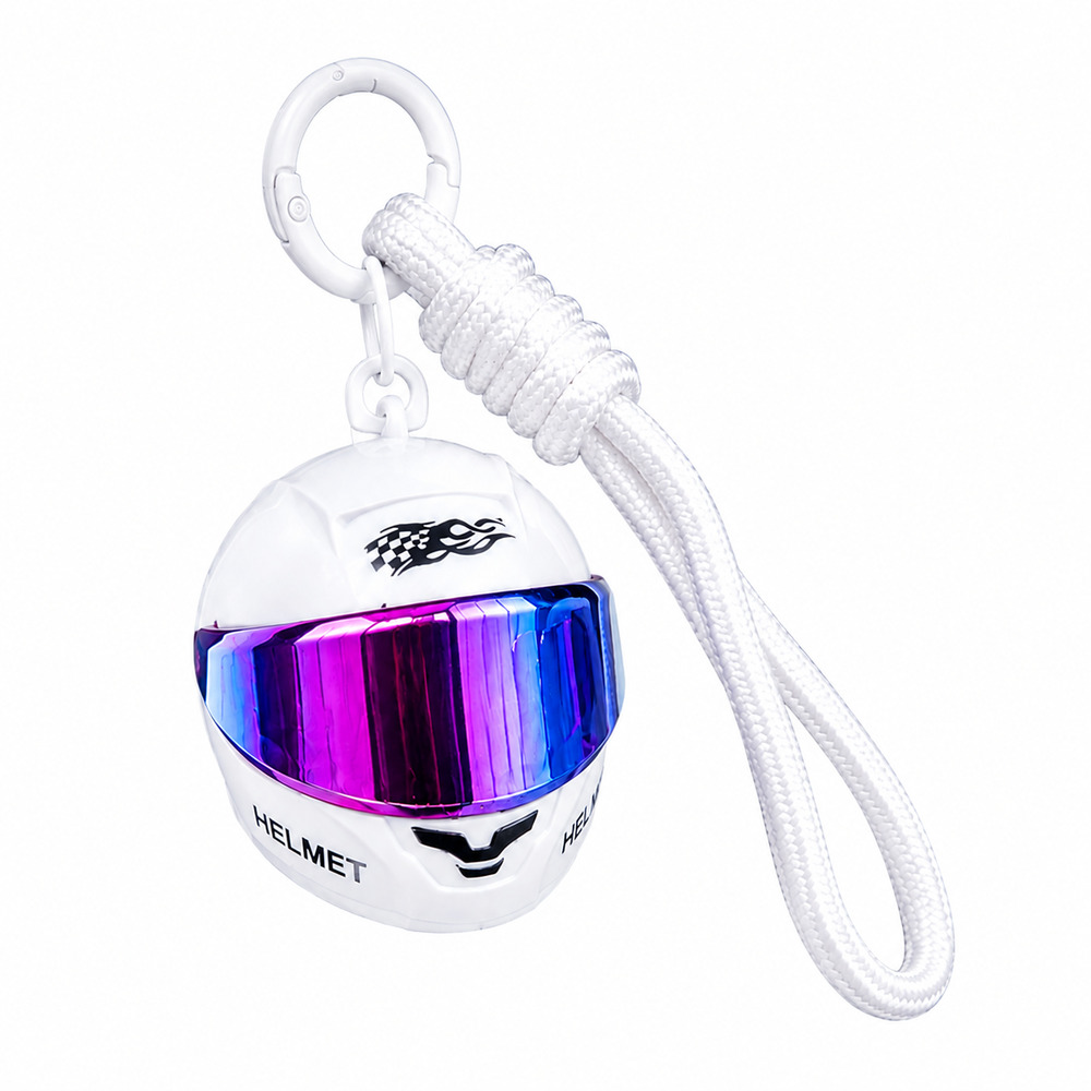 Cool Colorful Helmet Keychain  - Motorcycle Gear Backpack recension och pris