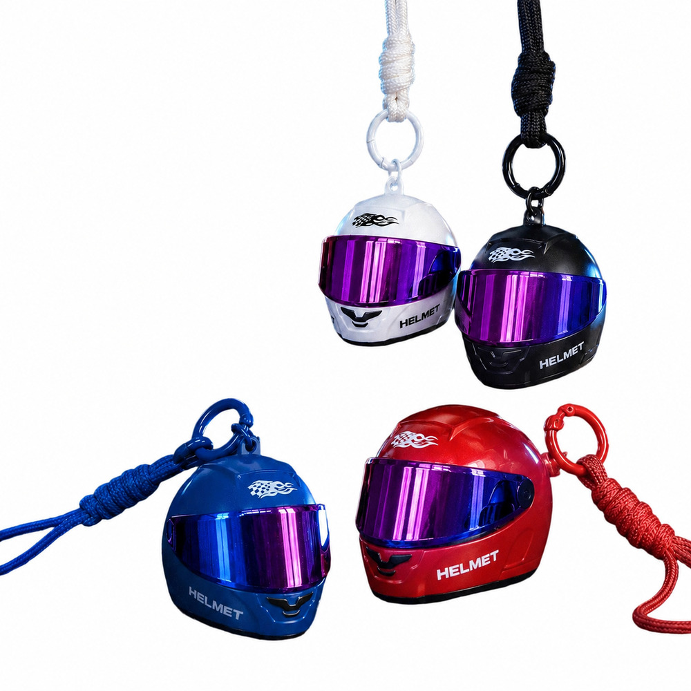 Cool Colorful Helmet Keychain  - Motorcycle Gear Backpack recension och pris
