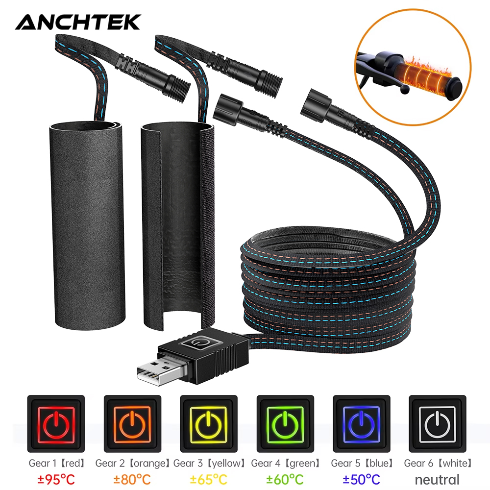 Anchtek Heated Motorcycle Hand - Handlebar Grip Heated recension och pris
